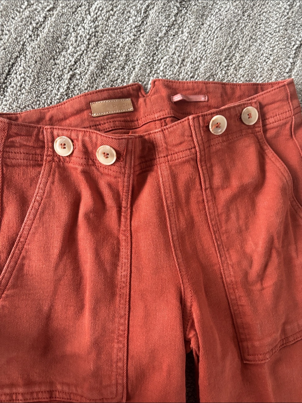 Women’s Rust Wide-Leg Utility Pants - Picture 2 of 5